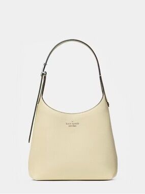 Kate Spade 454 Pebbled Leather Small Shoulder Bag, Lemon Fondant Yellow NWT